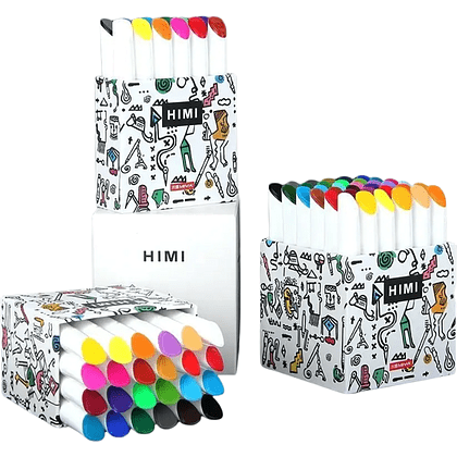 Мелки восковые "Himi Miya Silky Crayon", 12 цветов, ассорти - 8