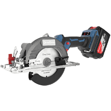Пила циркулярная DongCheng DCMY140S (TYPE EM), 20 В, 140 мм, 2 АКБ, 4 Ач, З/У 2 А