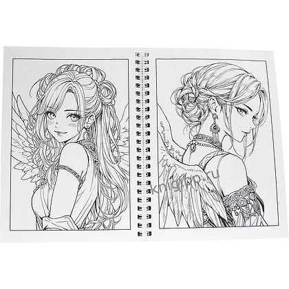 Раскраска антистресс "Девушки. Фэнтези девушки" - 2