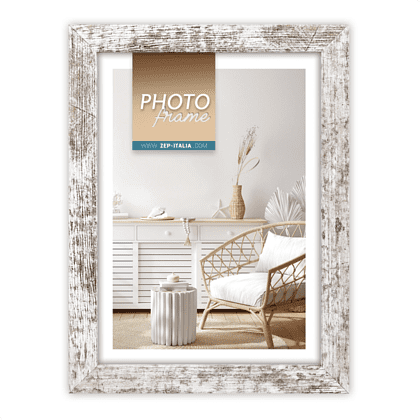 Фоторамка "Vivan 6", 21х29.7 см, дерево со стеклом, коричневый, белый - 2