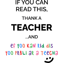 Кружка "If you can read this, Thank a teacher", керамика, 450 мл, белый, желтый