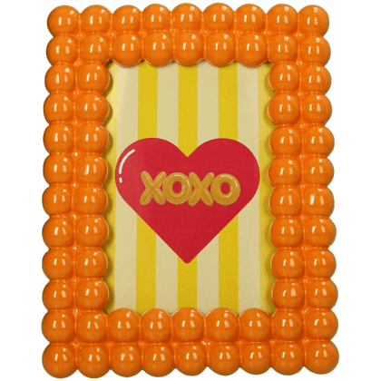 Фоторамка "KAL-6983", 13х18 см, полирезина, оранжевый