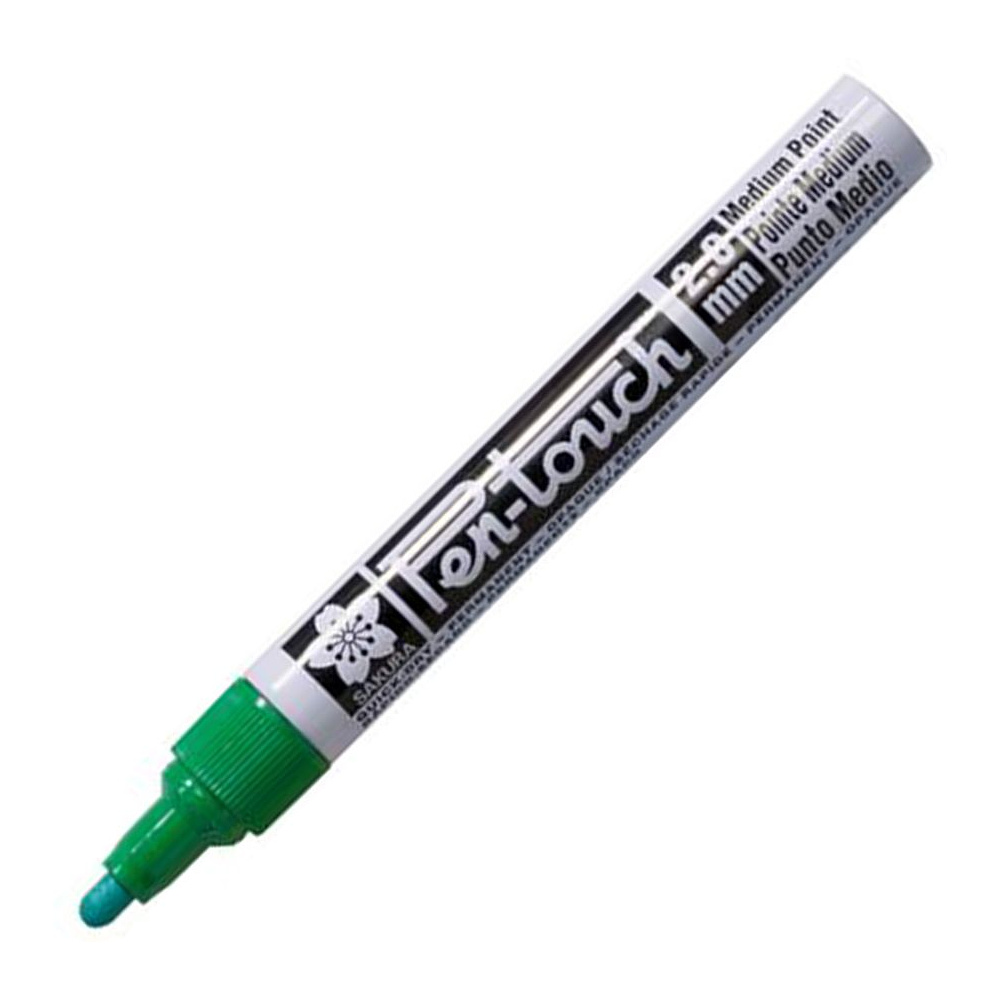 Маркер перманентный "Pen-Touch", M, зеленый