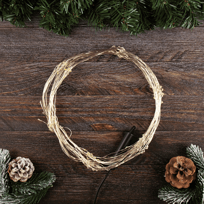 Гирлянда электрическая LED "Нить. Хвост Роса", мультиколор - 5