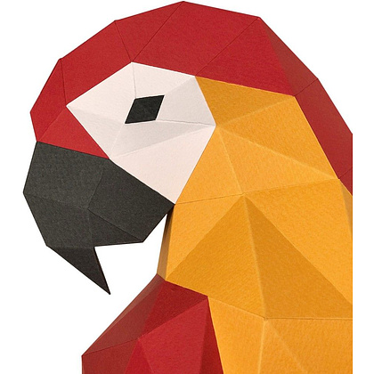Набор для 3D моделирования "Попугай Ара", красный - 4