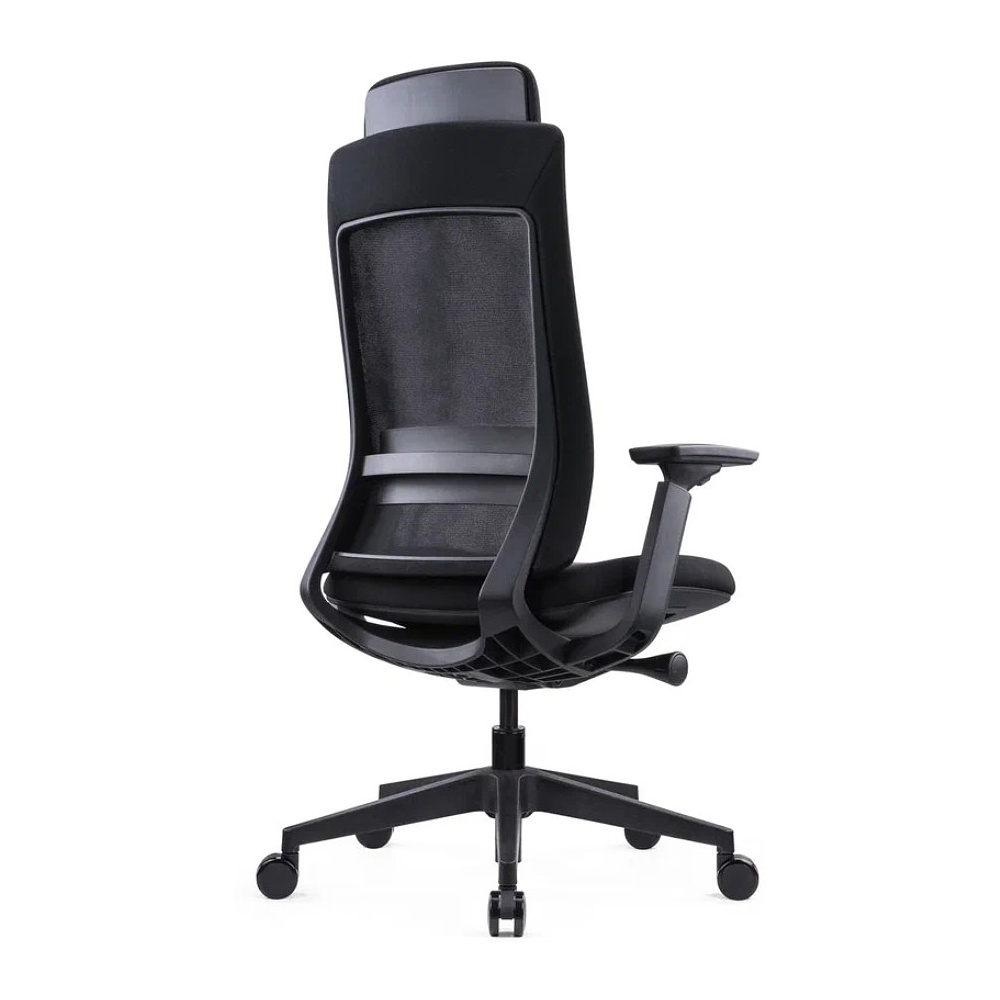 Кресло компьютерное SitZone E-VL002A, сетка, ткань, пластик, черный - 4