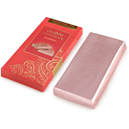 Шоколад молочный "Dubai Strawberry", 180 гр - 2