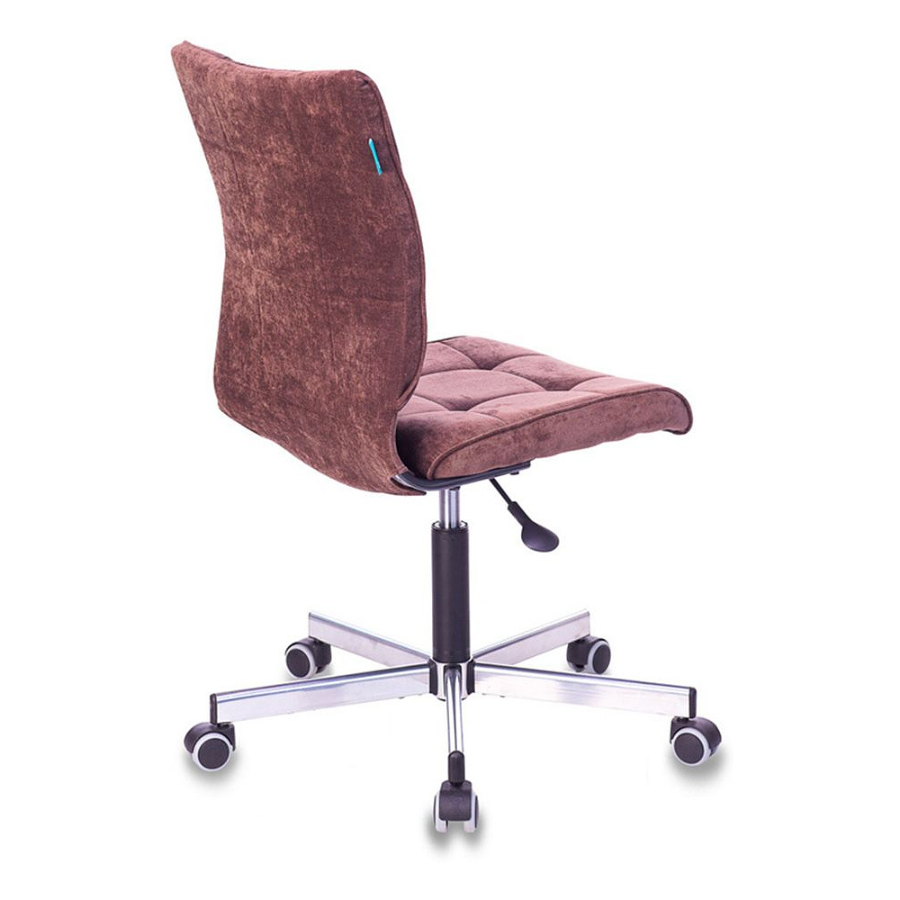 Кресло для персонала "Бюрократ СH-330M/LT", ткань, металл, темно-коричневый - 4