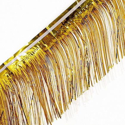 Гирлянда "Дождик", 2 м, ПВХ, с липкой лентой, золотой - 4