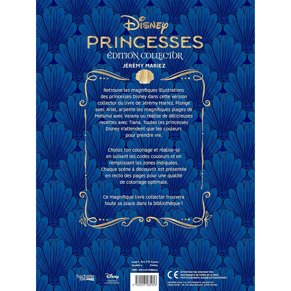 Раскраска по номерам на французском языке "Coloriages mystères Disney Collector - Princesses" - 2