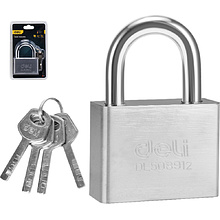 Замок навесной Deli YS EDL508912, 70 мм, автомат, 4 ключа