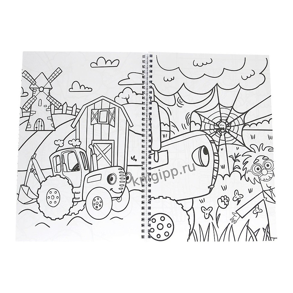 Раскраска "100 картинок. Синий трактор", -30% - 3