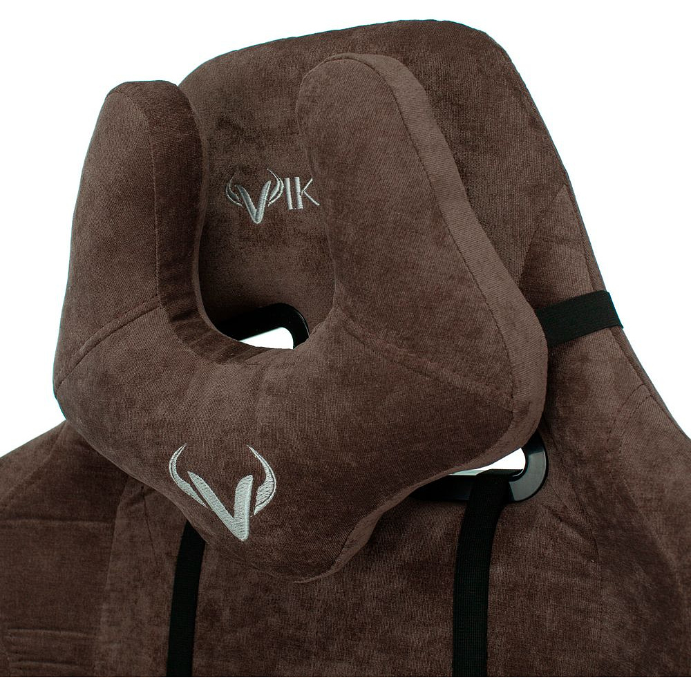 Кресло игровое Бюрократ VIKING KNIGHT Light-10, ткань, металл, темно-коричневый  - 11