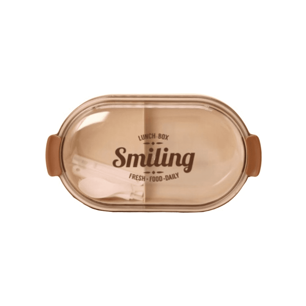 Контейнер для еды "Smiling", пластик, белый