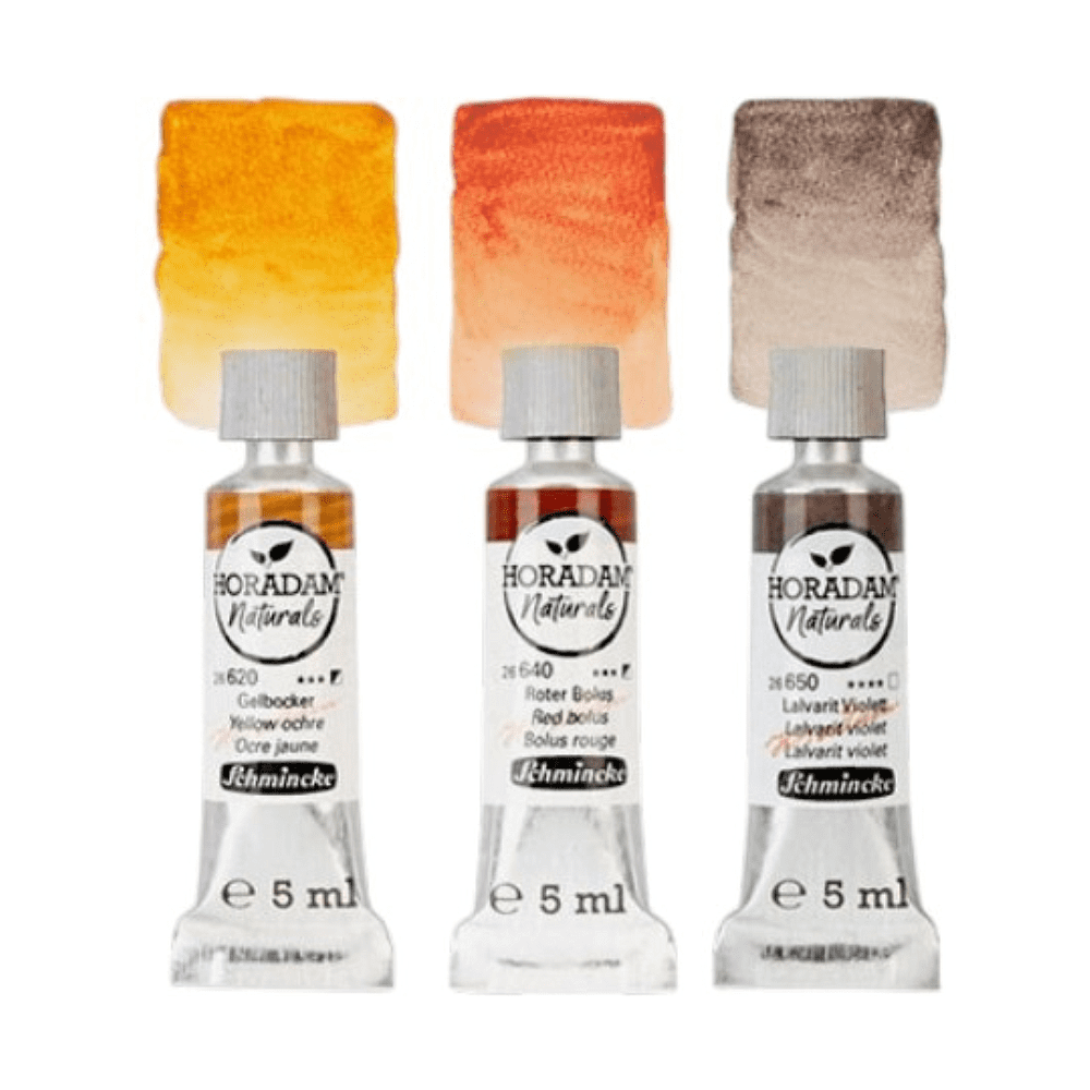 Краски акварельные "Schmincke. Horadam Naturals. Earth", набор 3 цвета, 5 мл, тубы