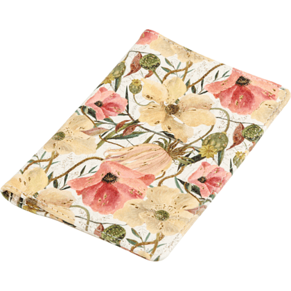 Обложка для паспорта "Flora. Цветочная страсть", кожзам., белый, желтый - 4