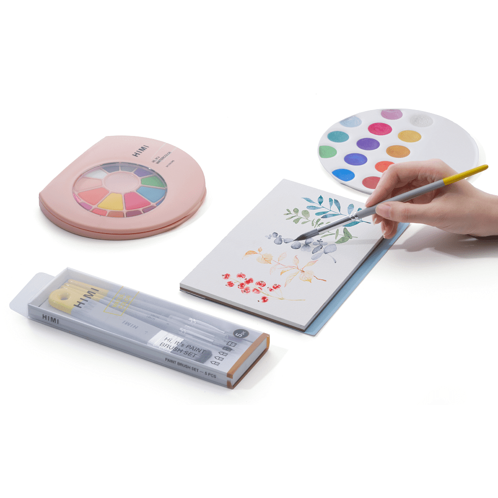 Набор кистей "Himi", 5 шт, синтетика - 5