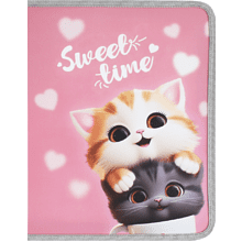 Папка для тетрадей "Cute cats", А5+, розовый