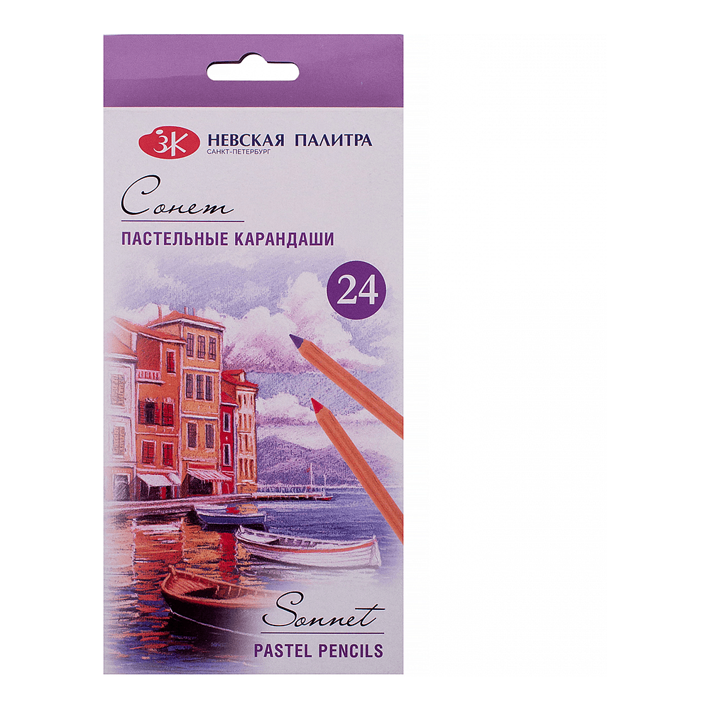 Набор карандашей пастельных "Сонет", 24 цвета