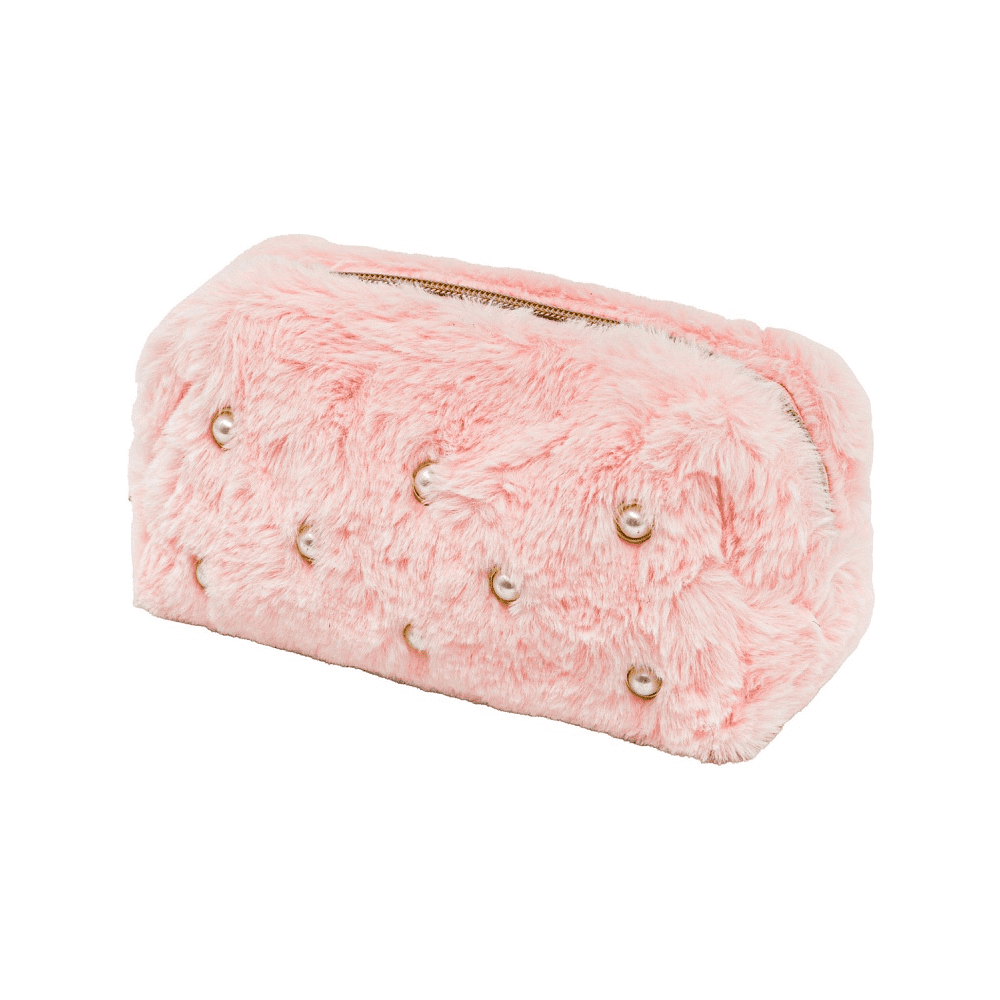 Пенал "Fluffy Pearl", 1 отделение, розовый - 2