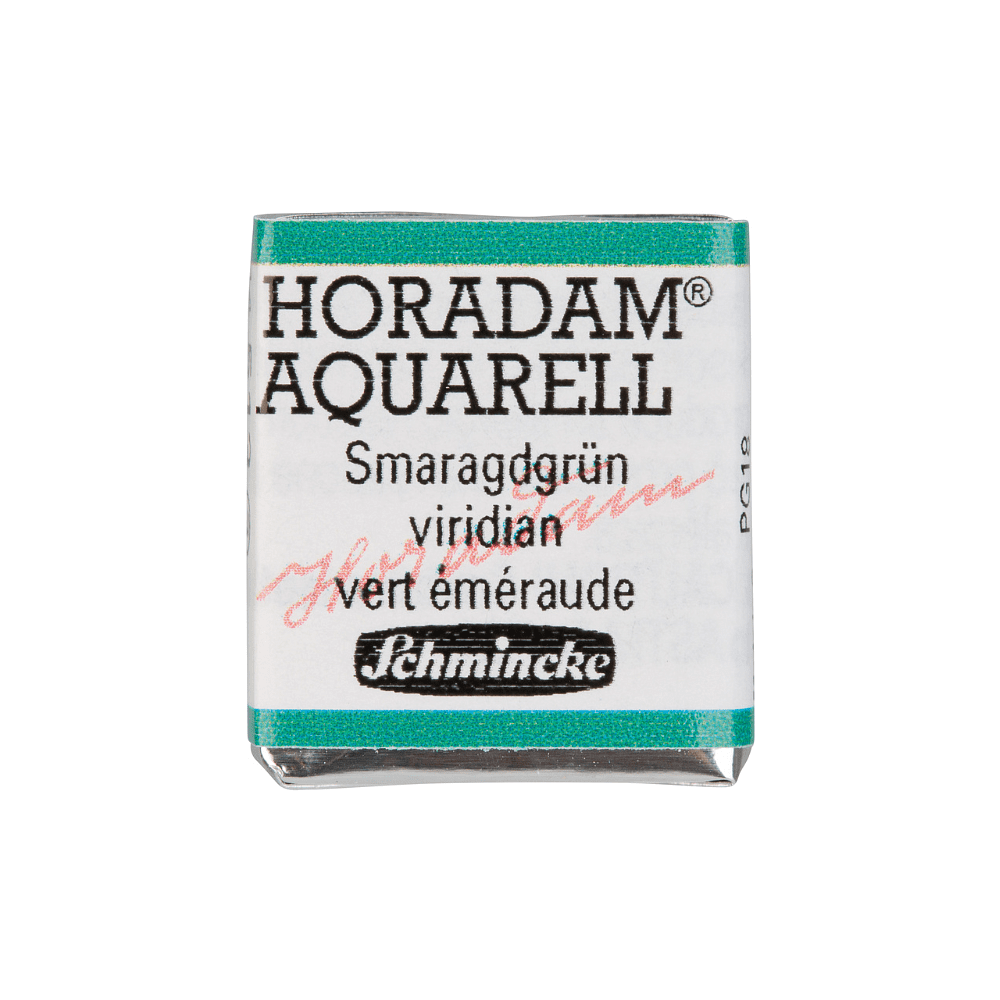 Краски акварельные "Schmincke Horadam", 513 виридиан, полукювета