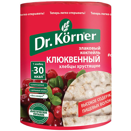 Хлебцы "Dr.Korner" со вкусом клюквы, 100 г