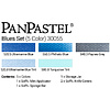 Ультрамягкая пастель "PanPastel Blues Set", 5 цветов - 3