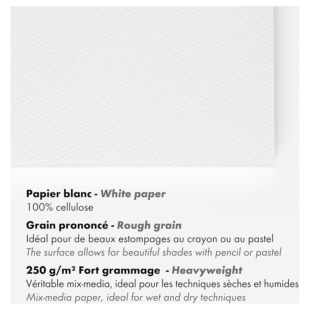 Блок-склейка "Paint'On", А3, 250г/м2, 20 листов, среднее зерно - 3