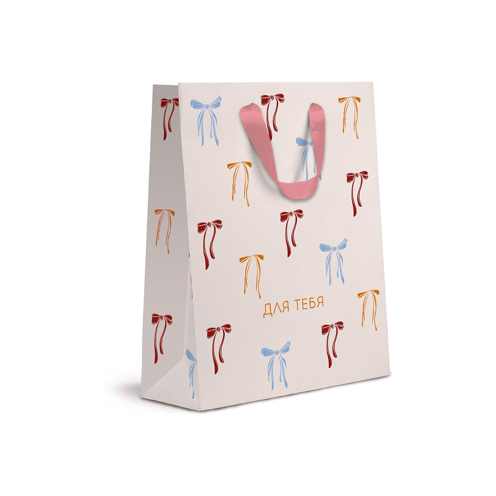 Пакет бумажный подарочный "Cherry Lady", 25.5х31.5х11 см, ассорти - 2