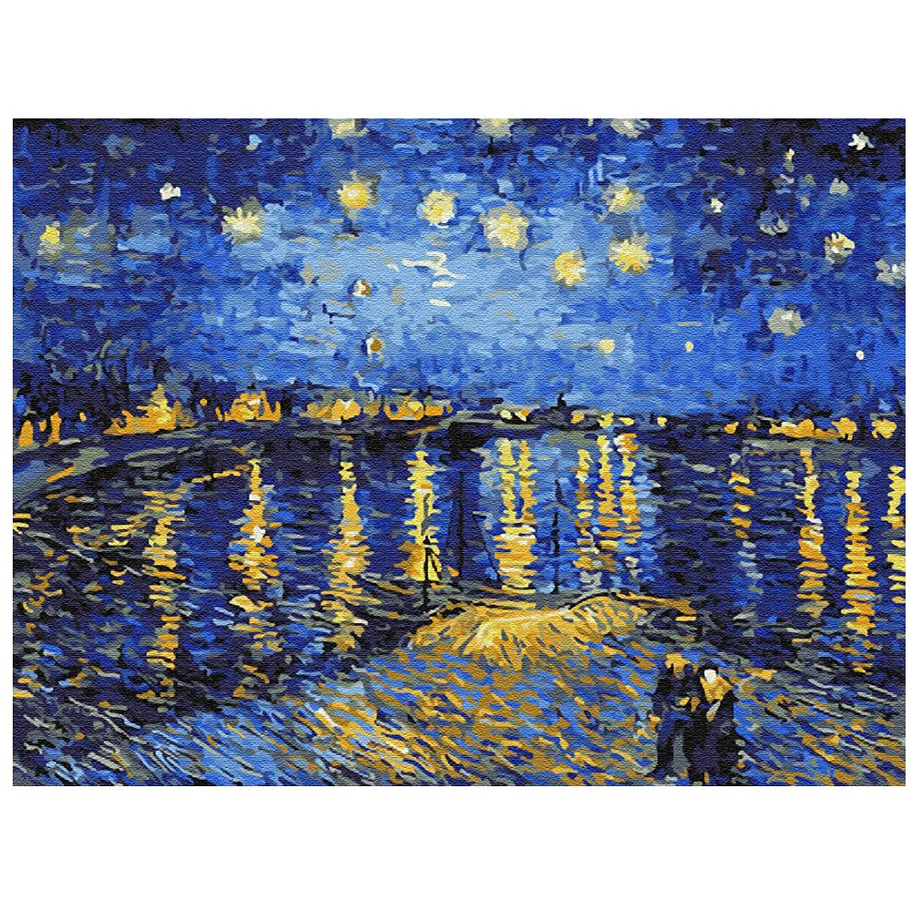 Картина по номерам "Звездная ночь над Роной"