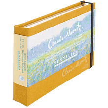 Скетчбук для акварели "Claude Monet - Field of Yellow Irises", 9х14 см, 300 г/м2, 20 листов, шафраново-желтый