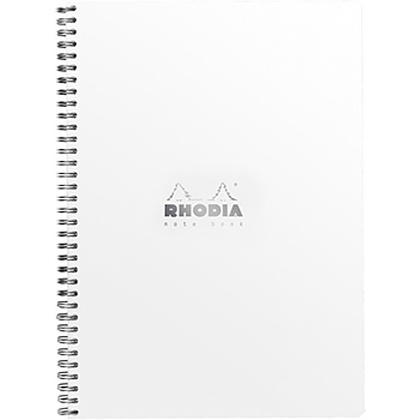 Блокнот "Rhodia", А4+, 160 страниц, клетка, белый