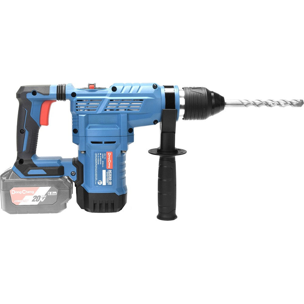 Аккумуляторный перфоратор DongCheng DCZC02-28 (TYPE H2K), 20 В, 3.5 Дж, без АКБ, З/У 4 А - 4 Аккумуляторный перфоратор DongCheng DCZC02-28 (TYPE H2K), 20 В, 3.5 Дж, без АКБ, З/У 4 А - 4