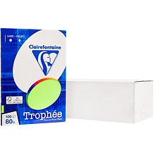 Бумага цветная "Trophée", А4, 100 листов, 80 г/м2, салатовый неон
