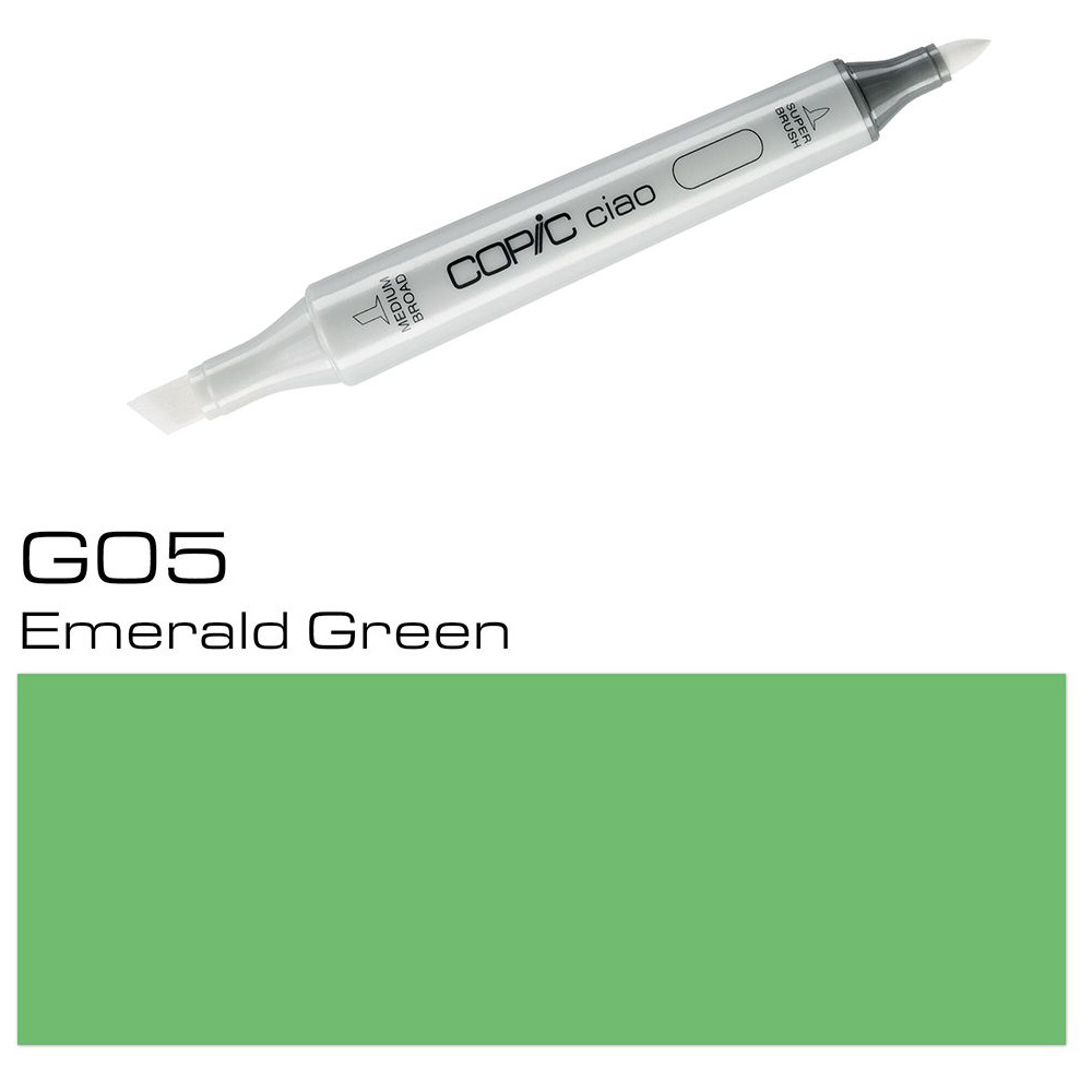Маркер перманентный "Copic ciao", G-05 изумрудно-зеленый