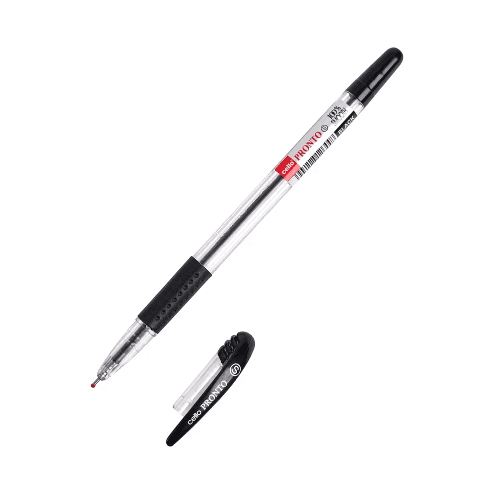 Ручка шариковая "Pronto", 0.5 мм, прозрачный, стерж. черный - 3