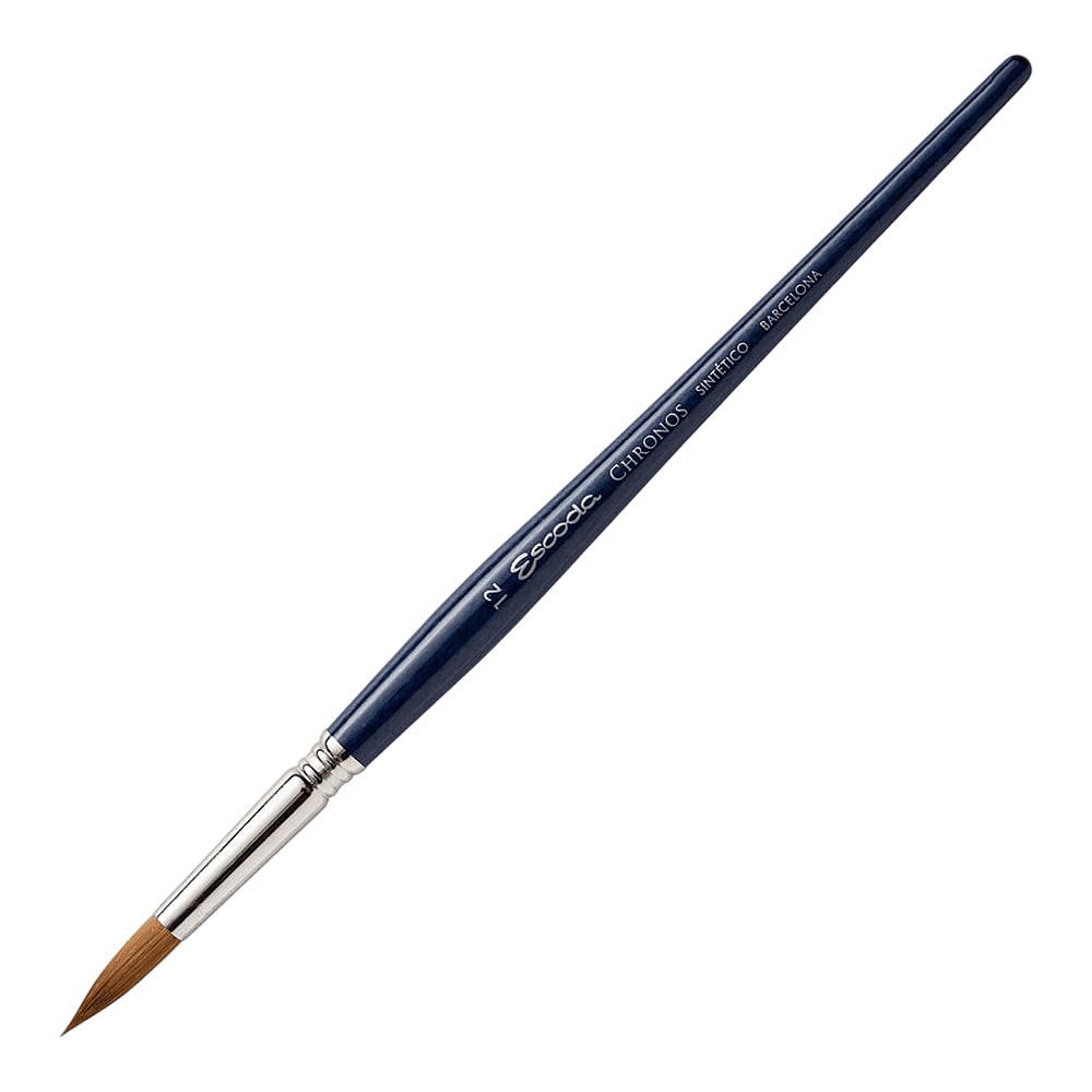 Кисть "Escoda Chronos", микс, круглая, на короткой ручке, № 12