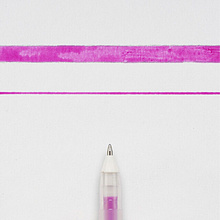 Ручка гелевая "Gelly Roll Glaze", 0.6 мм, прозрачный, стерж. розовый