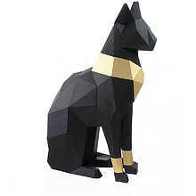 Набор для 3D моделирования "Кошка Бастет", черный