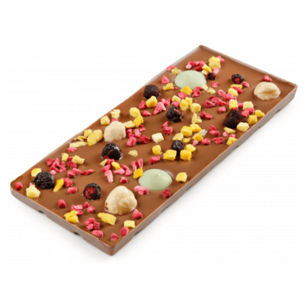 Шоколад молочный с украшением "Манго, Фундук, Лайм", 80 гр - 3