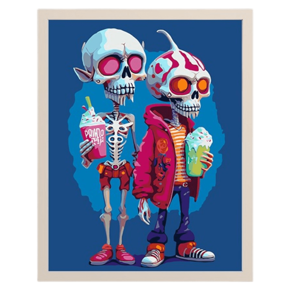 Картина по номерам "Скелеты лето"