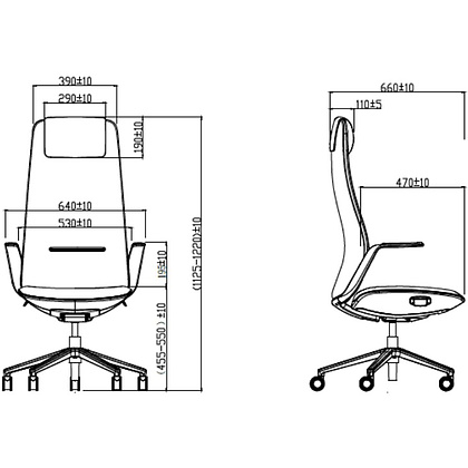 Кресло компьютерное SitZone CH-515A, кожа, алюминий, белый - 6