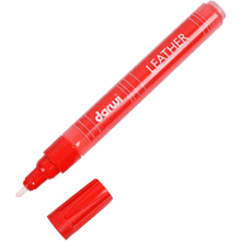 Маркер акриловый для кожи "Darwi", 2 мм, ярко-красный