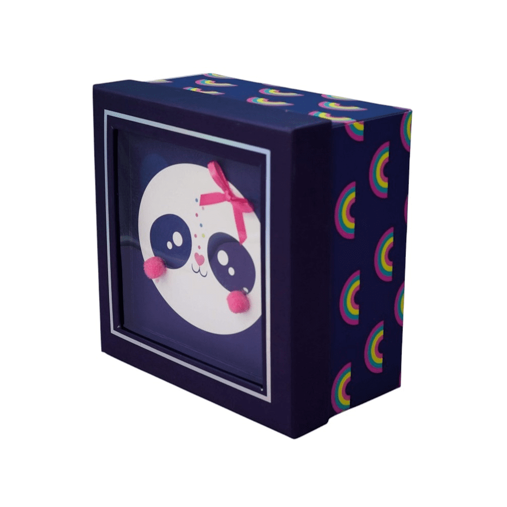 Коробка подарочная "Panda", 15х15х6.5 см