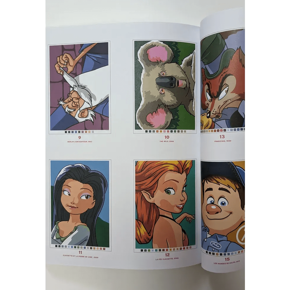 Раскраска по номерам на французском языке "Coloriages mystères Disney - Les Grands classiques. Tome 3"  - 3