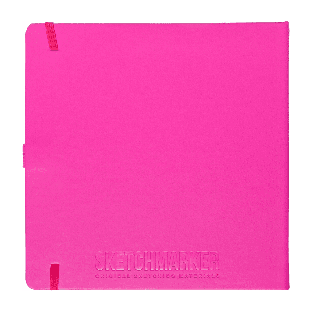 Скетчбук "Sketchmarker", 80 листов, 20x20 см, 140 г/м2, фуксии  - 2