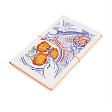 Блокнот "Combi. Драники", А5, 48 листов, в клетку, белый, оранжевый