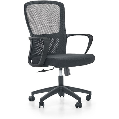 Кресло компьютерное SitZone U-069B, сетка, ткань, пластик, черный, 2 шт/упак