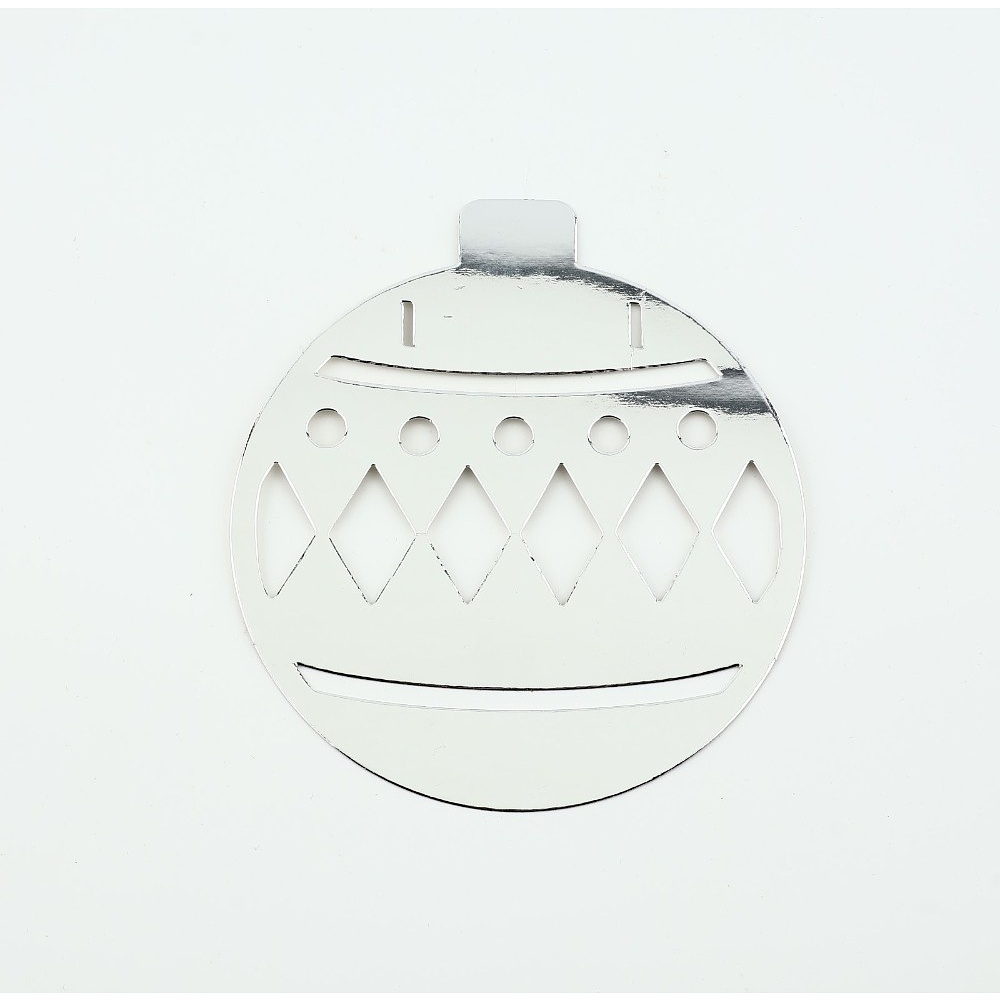 Гирлянда бумажная "Новогодняя", серебристый - 7