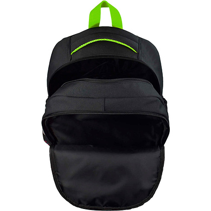 Рюкзак школьный "Цифровая атака", черный, зеленый - 5